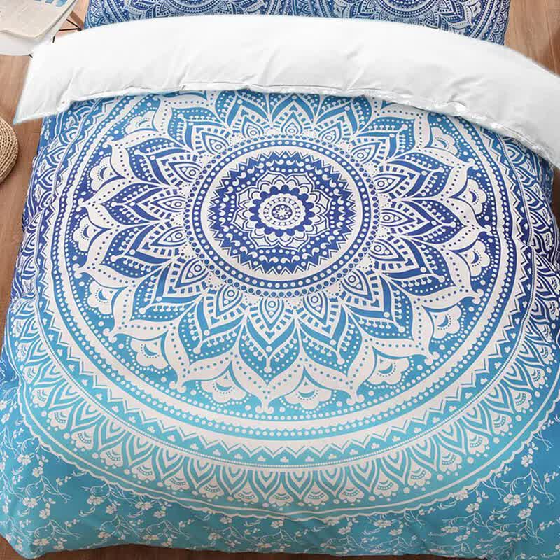 Dreamscape Sacred Circle Design Comforter Set – 3‑Pcs Refreshing