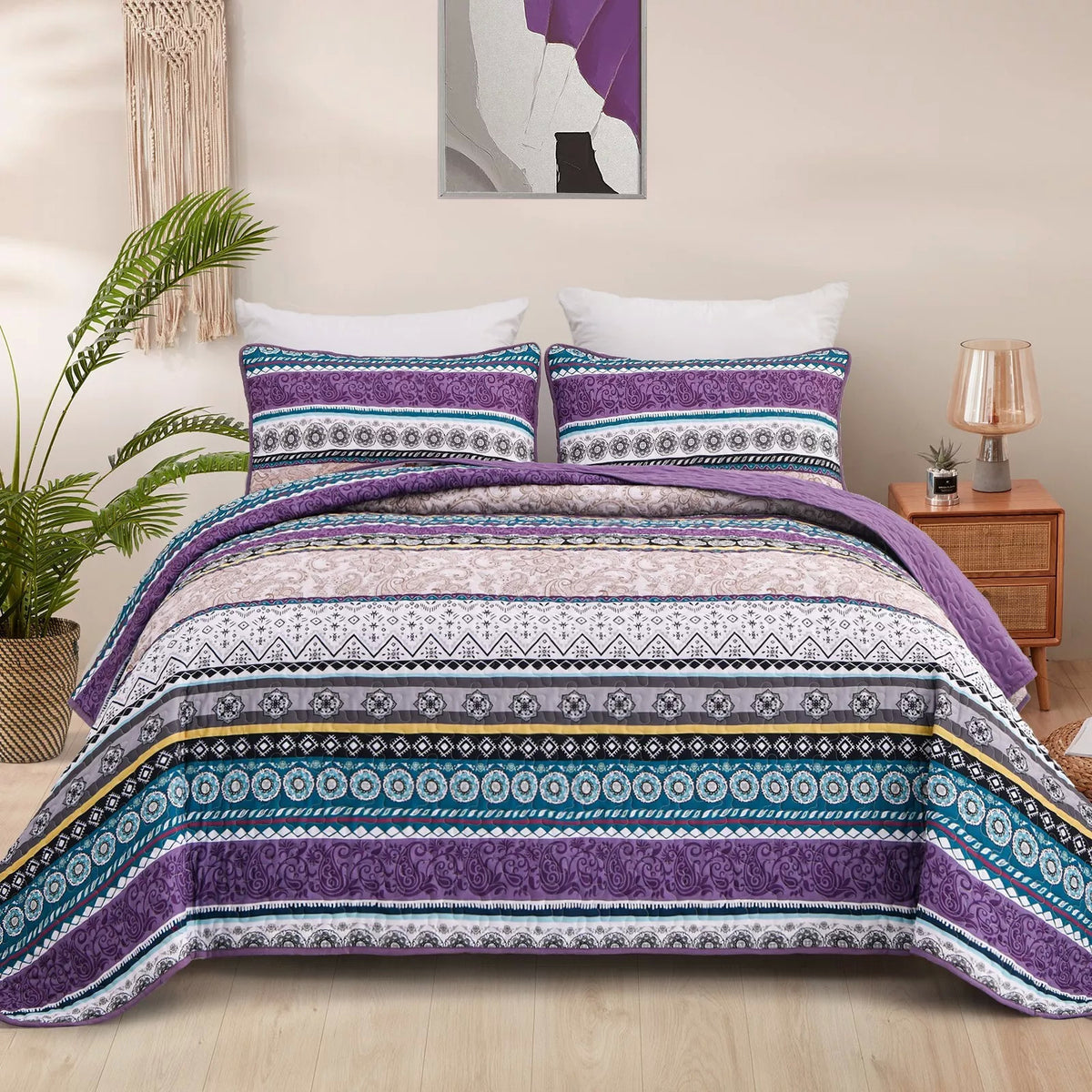 Hygge Quilted bedspread and pillowcovers set: Embrace Cozy Living - Qu ...
