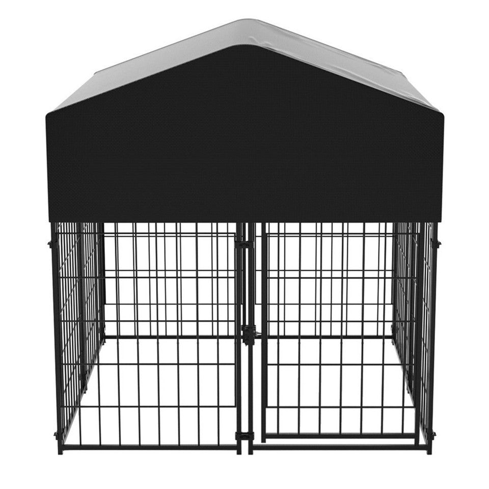 Dog Playpen House Heavy Duty Large Outdoor Dog Kennel Anti-rust Metal Pet Crate