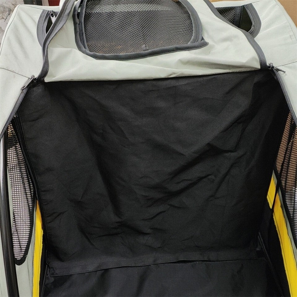 Two Dogs Stroller Divider Pet Travel Stroller Carrier One-key Folding Outdoor