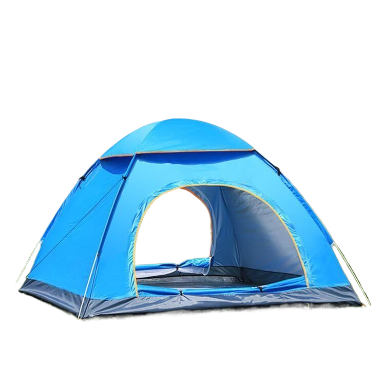 (2-3 people) double door, Blue tent , Expanded size: 200*150*115cm
