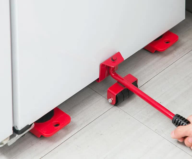 2 Pcs Red Heavy Duty Furniture Moving System, Sliding Dolly Tools for Easy Transport of Appliances, Furniture, and Heavy Objects