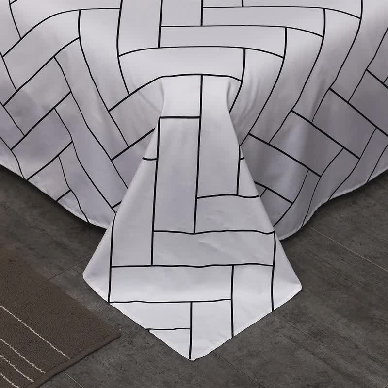 Grey Leopard Pattern 3-Piece Polyester Duvet Cover Set with 2 Pcs Pillowcases - Elegant Bedding, Machine Washable, 173x230cm Duvet + 51x76cm Pillowcases