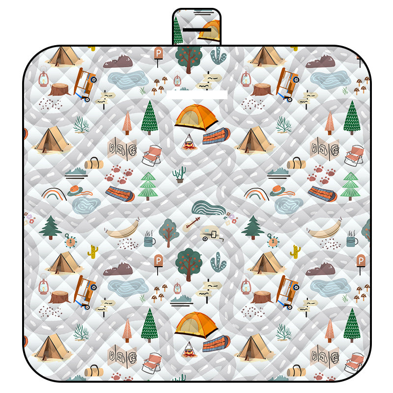 Maze Adventure Thick Waterproof Foldable Picnic Mat - 150x200cm for Camping & Beach