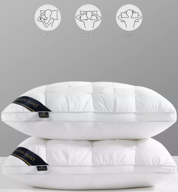 Pink Luxury Adjustable Bed Pillow Set (2-Pack) - Hotel Quality Down Alternative for Ultimate Neck Support & Comfort