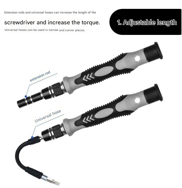 Blue and Black Professional 115-in-1 Precision Screwdriver Set - Magnetic Repair Tool Kit for PC, Laptop, Phone & Electronics