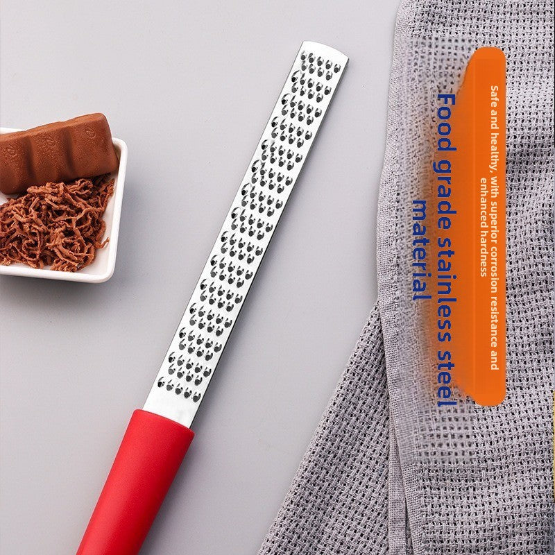 3-PCS Black Stainless Steel Lemon Zester and Cheese Grater 32cm Long Multi-functional Kitchen Grater for Citrus Ginger and Chocolate Australian Home Cooking