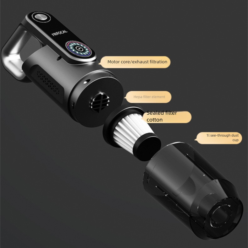 White Wireless Stick Vacuum Cleaner with 14000Pa Suction, HEPA Filter & 350ml Water Tank for Wet Dry Cleaning, Ideal for Home Use