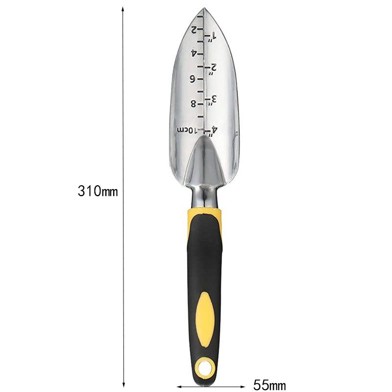 3-Piece Red Gardening Tool Set - Heavy Duty Aluminum Alloy with Bonus Claw Gardening Gloves - Rust Resistant Hand Trowel, Cultivator and Transplanter for Planting, Digging and Weeding