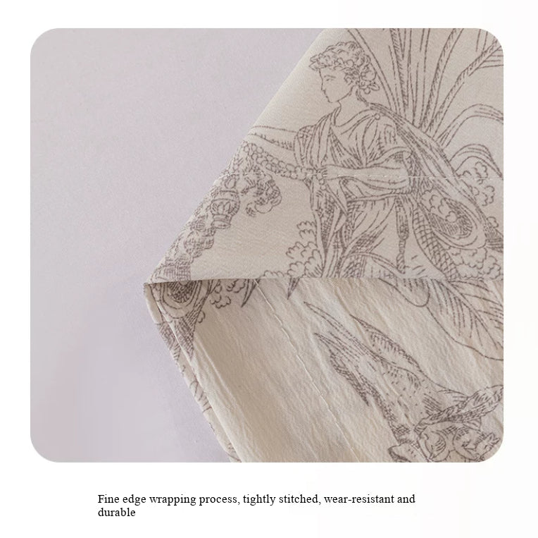 48 x 180cm White Striped Washed Cotton Linen Long Pillowcase - Extra Long Soft Breathable Pillow Cover, Machine Washable for Double and Couple Pillows