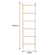 180cm 6 Steps Bamboo Towel Ladder