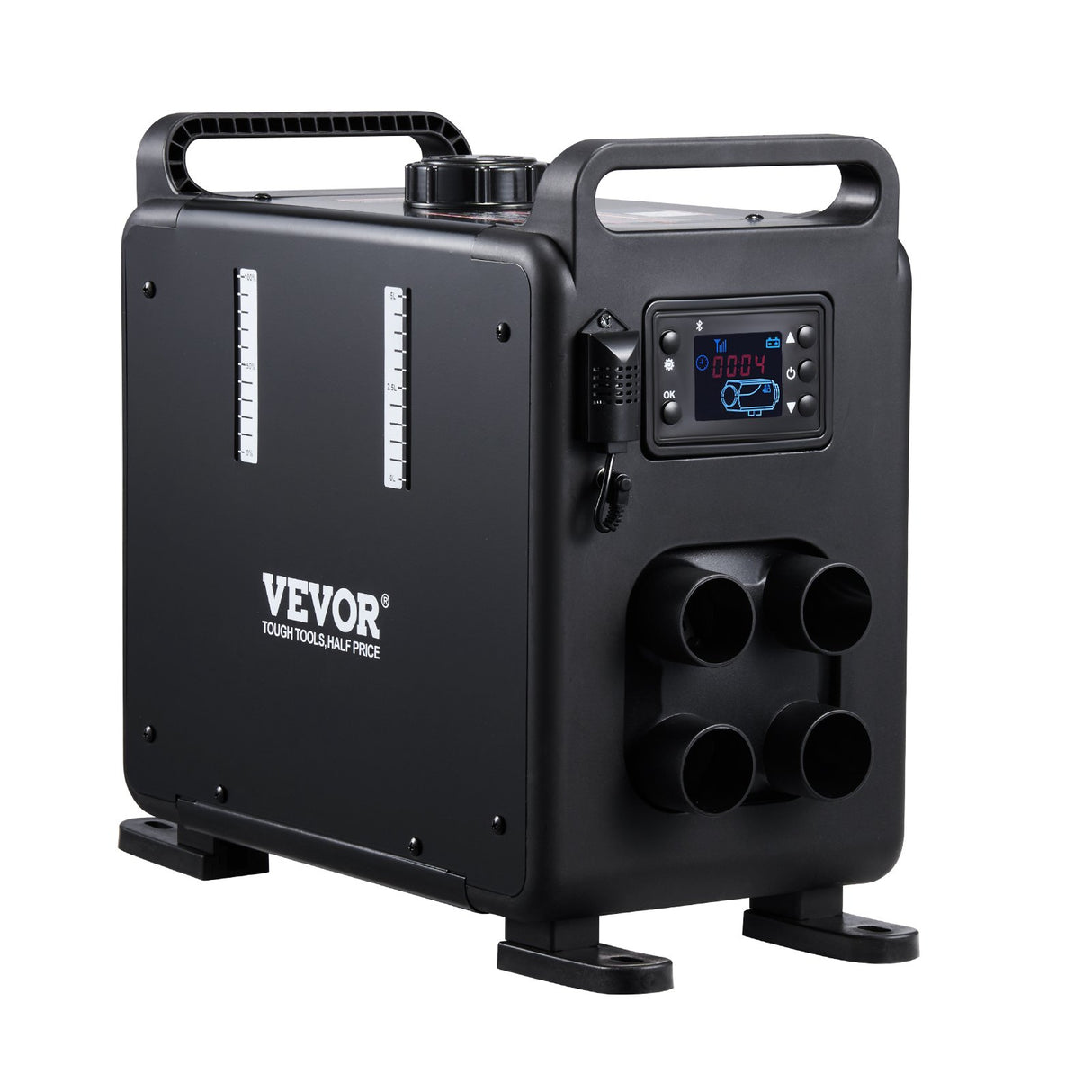 8KW Diesel Heater, 12V/24V All in One Diesel Air Heater, Bluetooth APP Control, Remote Control and Display Screen, CO Alarm, Fast Heating Vertical Portable Diesel Heater for Vehicles, Garage
