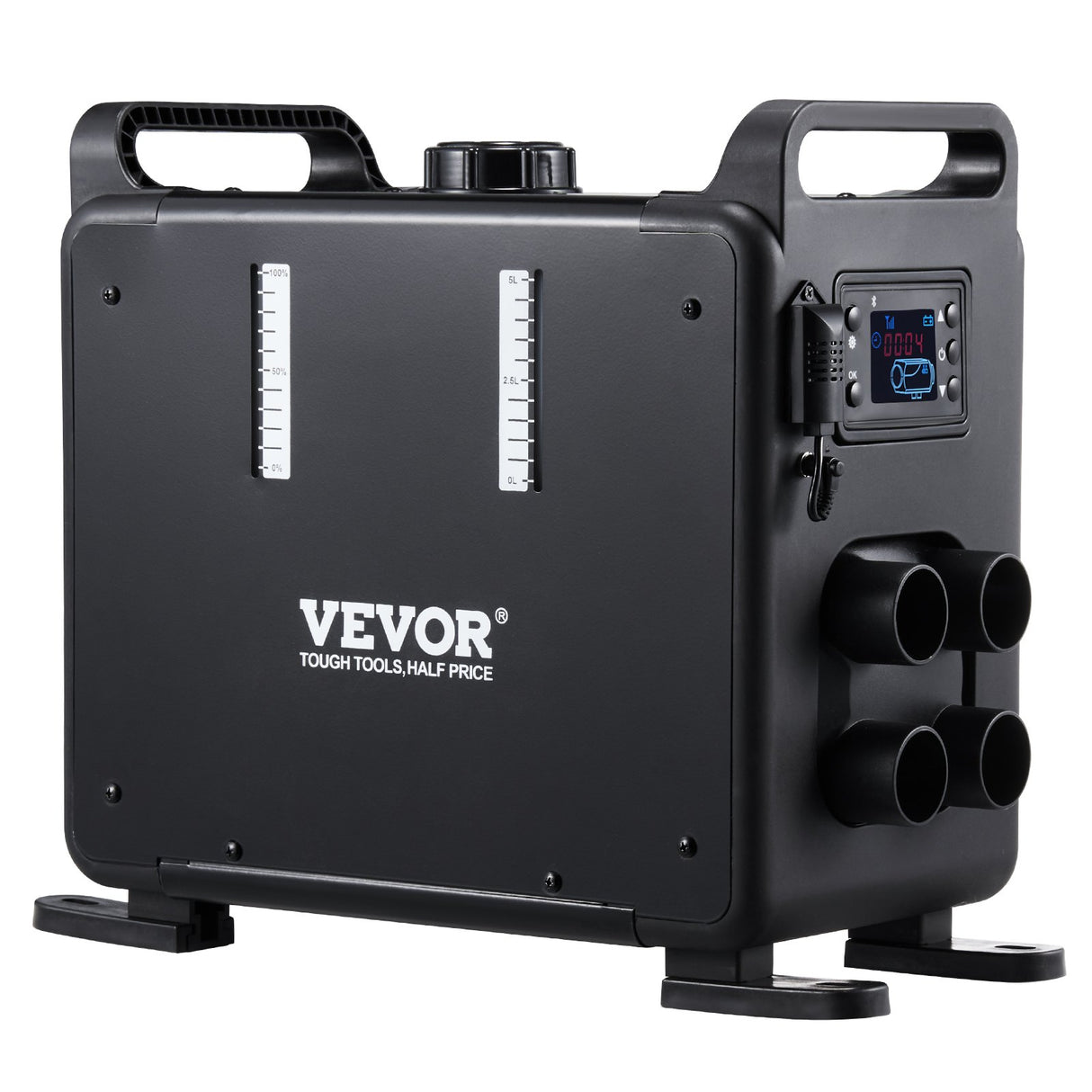 8KW Diesel Heater, 12V/24V All in One Diesel Air Heater, Bluetooth APP Control, Remote Control and Display Screen, CO Alarm, Fast Heating Vertical Portable Diesel Heater for Vehicles, Garage