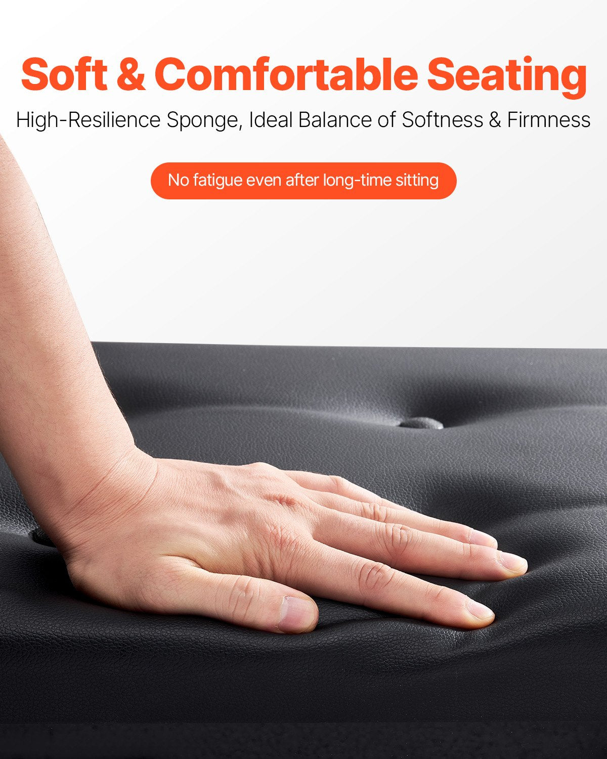 VEVOR Piano Bench, 22" x 13.78" x 19", Keyboard Piano Chair with High-Density Padded Cushion, Storage Compartment for Music Books, Wooden Piano Bookcase Stool Seat, for Vanity, Living Room, Bedroom