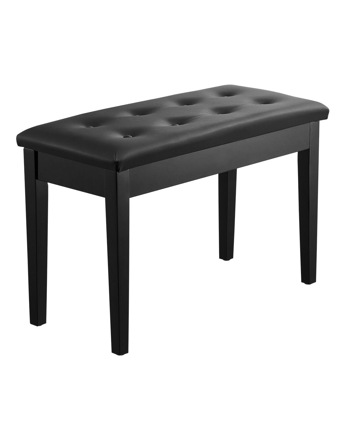 Piano Bench, 750 x 355 x 490 mm, Duet Keyboard Piano Chair with High-Density Padded Cushion, Storage Compartment for Music Books, Wooden Piano Bookcase Stool Seat, for Vanity and Living Room