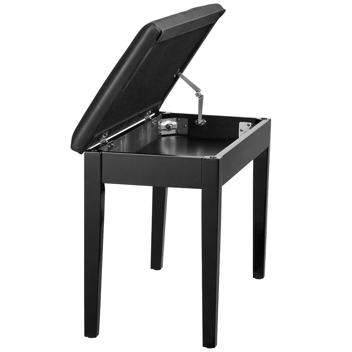 Piano Bench, 750 x 355 x 490 mm, Duet Keyboard Piano Chair with High-Density Padded Cushion, Storage Compartment for Music Books, Wooden Piano Bookcase Stool Seat, for Vanity and Living Room