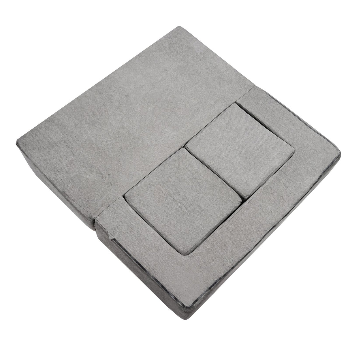 VEVOR Modular Kids Play Couch 4Pcs DIY Creative Child Sectional Sofa Dark Grey
