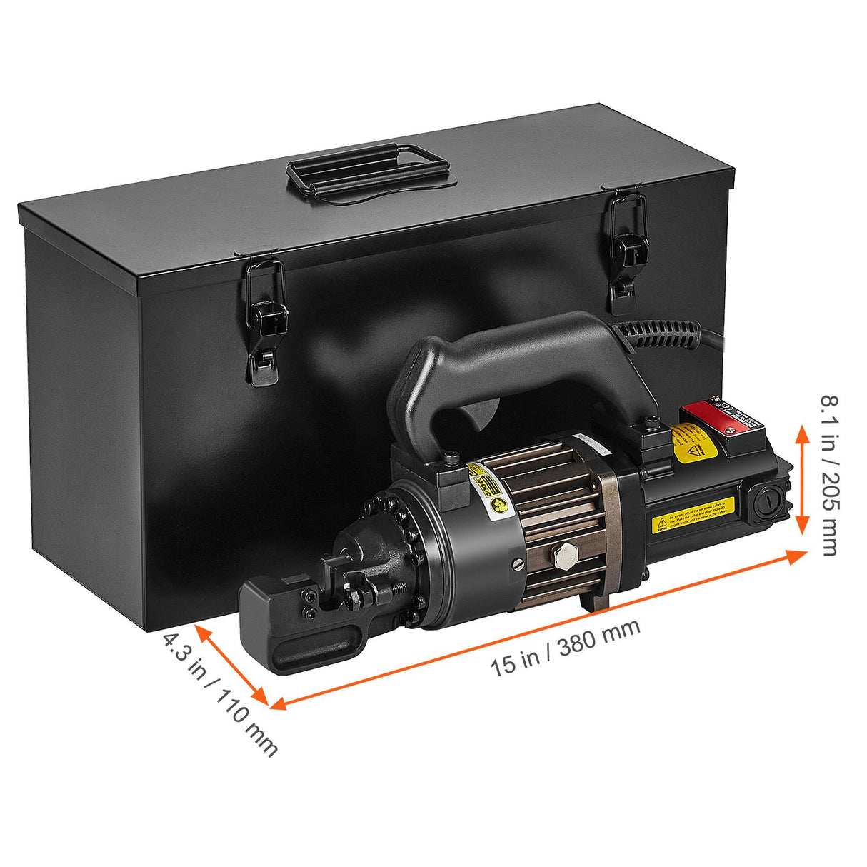 Electric Hydraulic Rebar Cutter, 1000W Portable Rebar Cutter, Cutting up to 5/8 Inch (4-16mm) #5 Rebar within 2 Seconds, High Power Steel Rebar Cutter with Oil Can Rich Accessories,Black RC-16