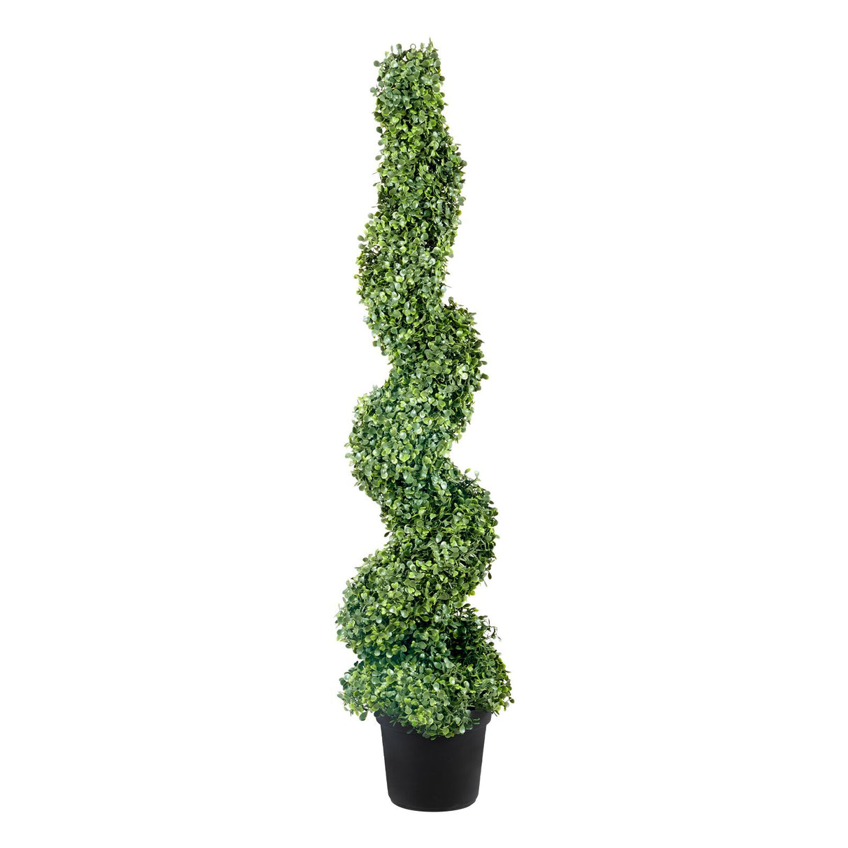 Artificial Topiaries Boxwood Trees, 10cm Tall (2 Pieces) Faux Topiary Plant Outdoor, All-year Green Feaux Plant w/ Replaceable Leaves for Decorative Indoor/Outdoor/Garden