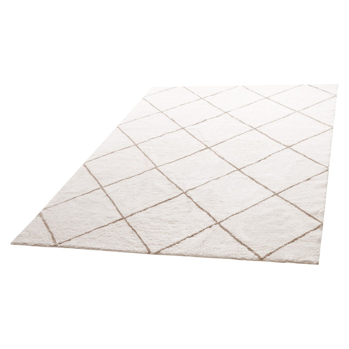 Indoor Plush Area Rugs, 2.44 x 3.05m Plush Carpet, Area Rugs Furry with Long Plushs Pile, Thick & Durable High-Pile Rug for High-Traffic Areas, Bedroom, Non-Shedding & Non-Slip Backing, Beige