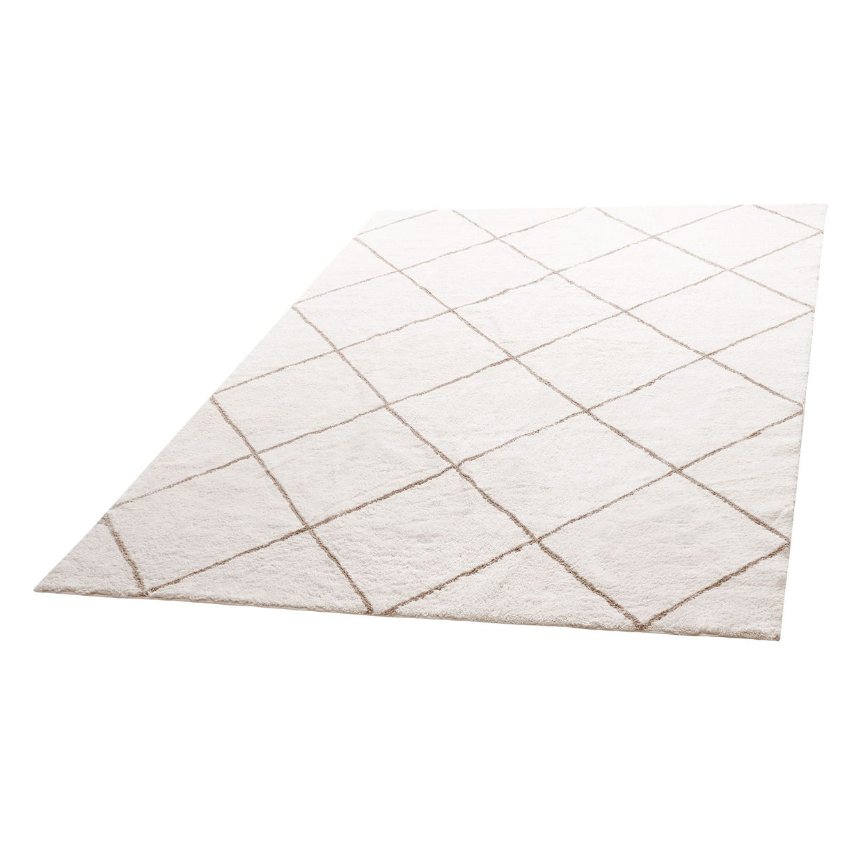 Indoor Plush Area Rugs, 2.44 x 3.05m Plush Carpet, Area Rugs Furry with Long Plushs Pile, Thick & Durable High-Pile Rug for High-Traffic Areas, Bedroom, Non-Shedding & Non-Slip Backing, Beige