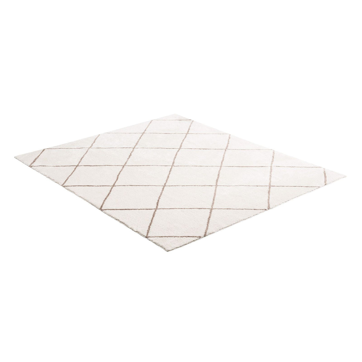 Indoor Plush Area Rugs, 2.44 x 3.05m Plush Carpet, Area Rugs Furry with Long Plushs Pile, Thick & Durable High-Pile Rug for High-Traffic Areas, Bedroom, Non-Shedding & Non-Slip Backing, Beige