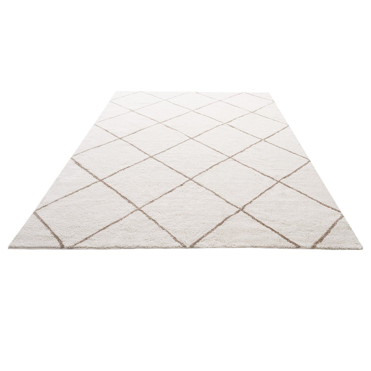 Indoor Plush Area Rugs, 2.44 x 3.05m Plush Carpet, Area Rugs Furry with Long Plushs Pile, Thick & Durable High-Pile Rug for High-Traffic Areas, Bedroom, Non-Shedding & Non-Slip Backing, Beige