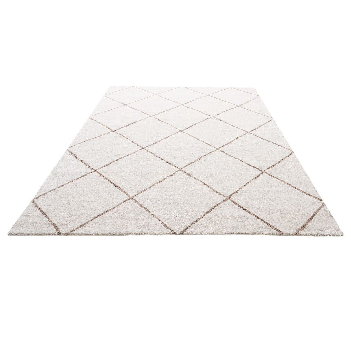 Indoor Plush Area Rugs, 2.44 x 3.05m Plush Carpet, Area Rugs Furry with Long Plushs Pile, Thick & Durable High-Pile Rug for High-Traffic Areas, Bedroom, Non-Shedding & Non-Slip Backing, Beige