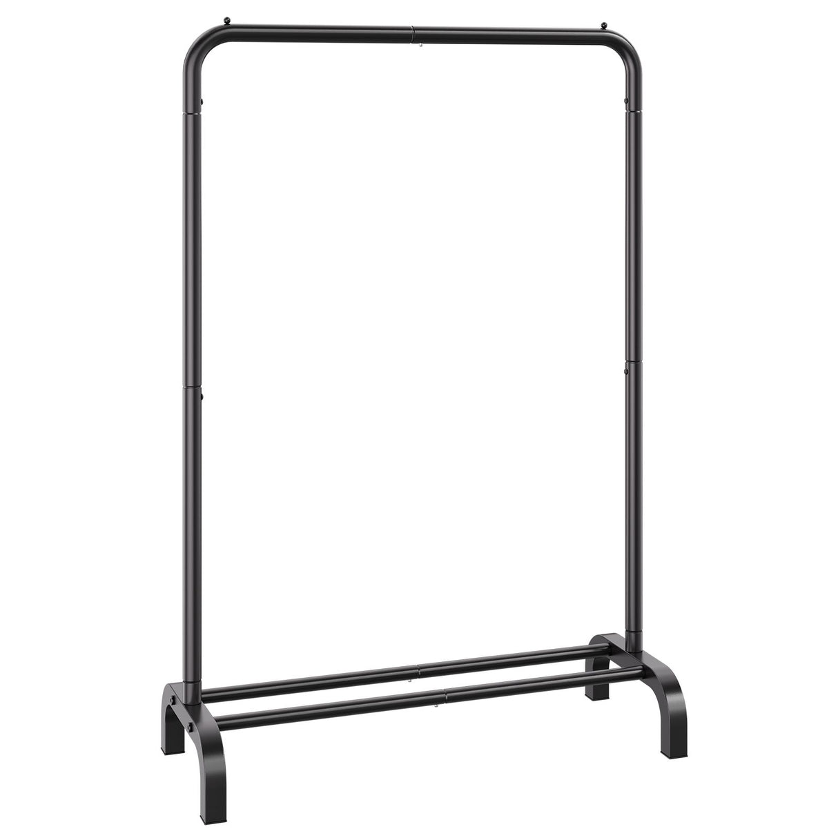 Clothes Rack, Heavy Duty Clothing Garment Rack with Hanging Rod and Bottom Storage Area, Clothing Rack for Bedroom Guest Room