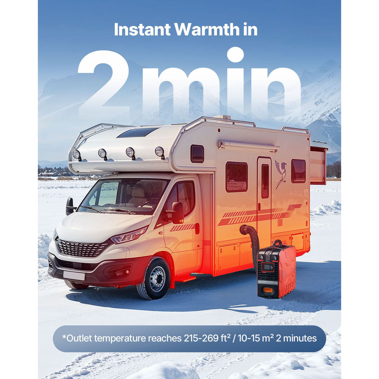 Diesel Heater, 8KW, DC 12V, All in One Portable Diesel Air Heater with Bluetooth APP Control, Remote Control and LCD Screen, 4.5 L Fuel Tank for Vehicles, Vans, RVs, Campers, and Garages