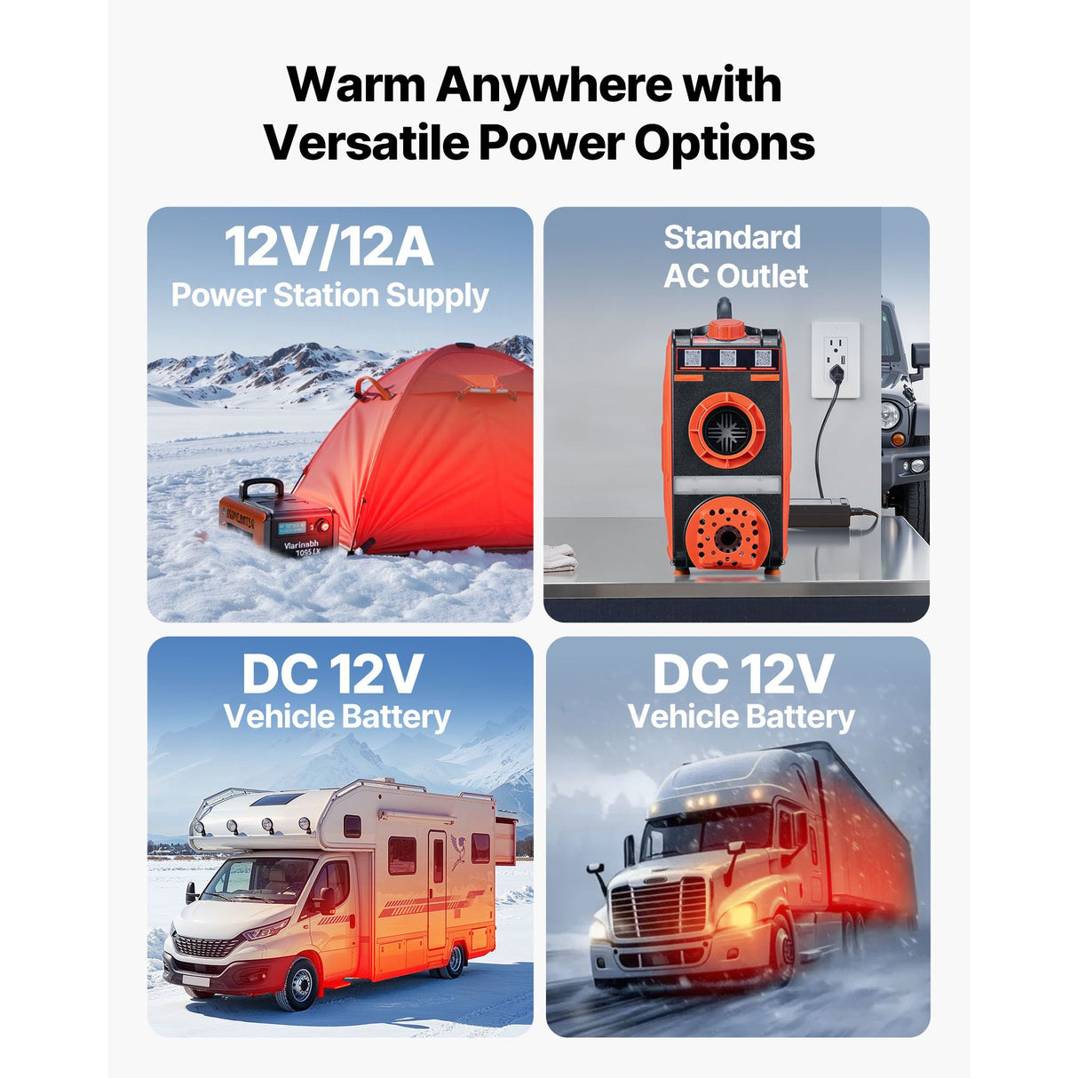 Diesel Heater, 8KW, DC 12V, All in One Portable Diesel Air Heater with Bluetooth APP Control, Remote Control and LCD Screen, 4.5 L Fuel Tank for Vehicles, Vans, RVs, Campers, and Garages