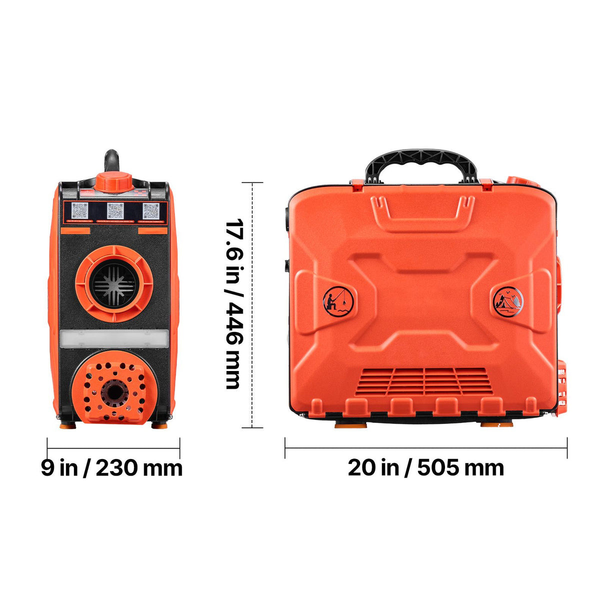 Diesel Heater, 8KW, DC 12V, All in One Portable Diesel Air Heater with Bluetooth APP Control, Remote Control and LCD Screen, 4.5 L Fuel Tank for Vehicles, Vans, RVs, Campers, and Garages