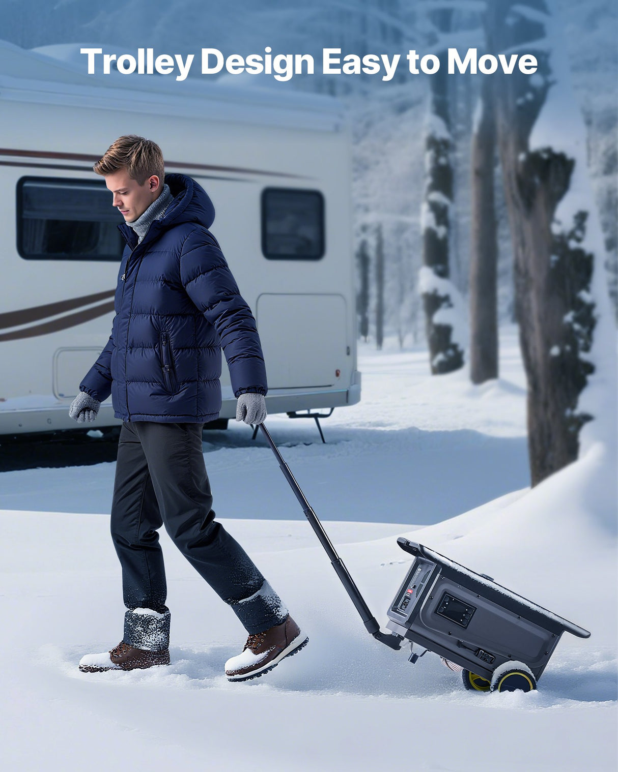 Diesel Heater, 8KW, DC 12V/24V, All in One Portable Diesel Air Heater with Bluetooth APP Control, Remote Control and LCD Screen, Trolley Design, 5 L Fuel Tank for Trucks, Vans, RVs, Campers