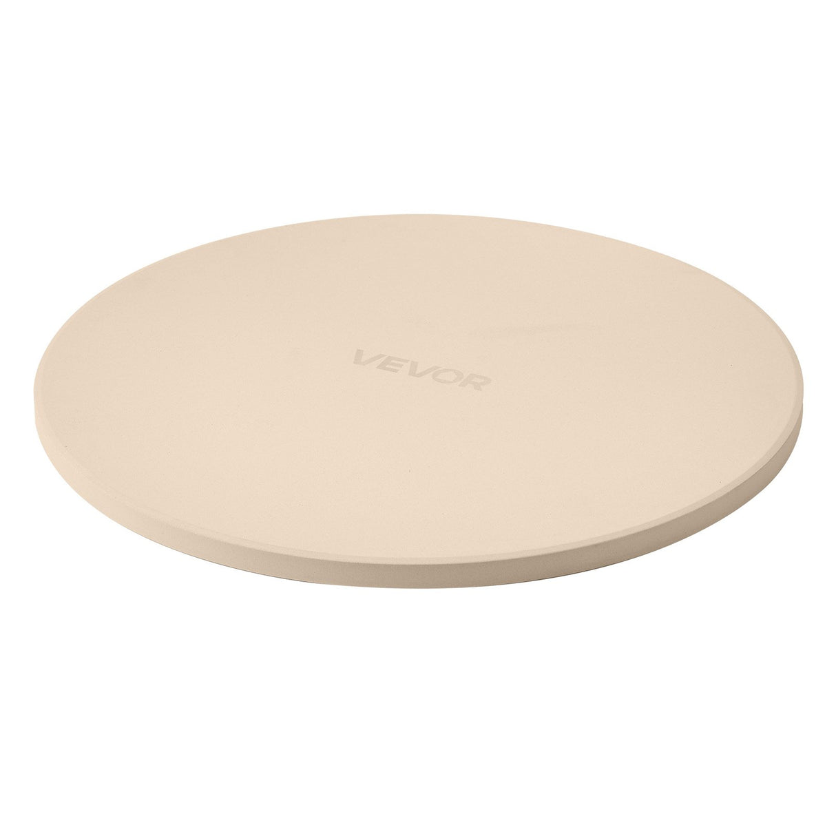Pizza Stone, 381 mm Round Cordierite Pizza Stone, Extra Large Baking-Stone with Aluminum Peel, 17 mm Thickness Heat-Resistant Cooking Cordierite, for Kitchen Oven, Baking Pizzas, BBQ Grilling
