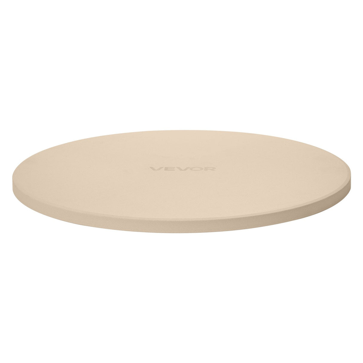 Pizza Stone, 381 mm Round Cordierite Pizza Stone, Extra Large Baking-Stone with Aluminum Peel, 17 mm Thickness Heat-Resistant Cooking Cordierite, for Kitchen Oven, Baking Pizzas, BBQ Grilling