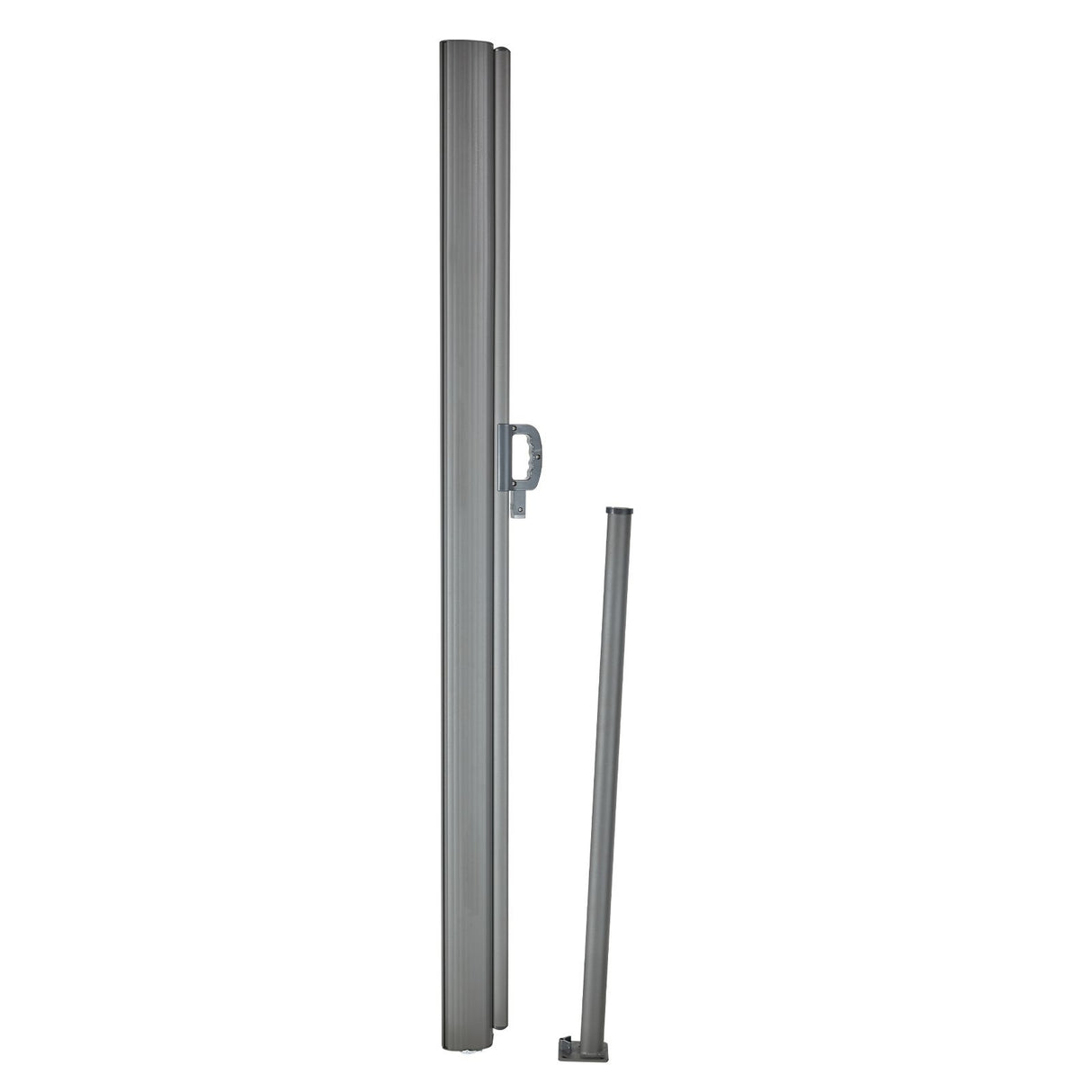 Retractable Side Awning,160X300cm Aluminum Outdoor Privacy Screen, 280g Polyester Water-proof Retractable Patio Screen, UV 30+ Room Divider Wind Screen for Patio, Backyard, Balcony, Beige