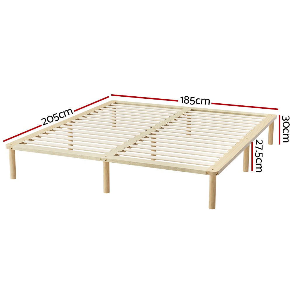 AMBA Wooden Bed Frame - King Size