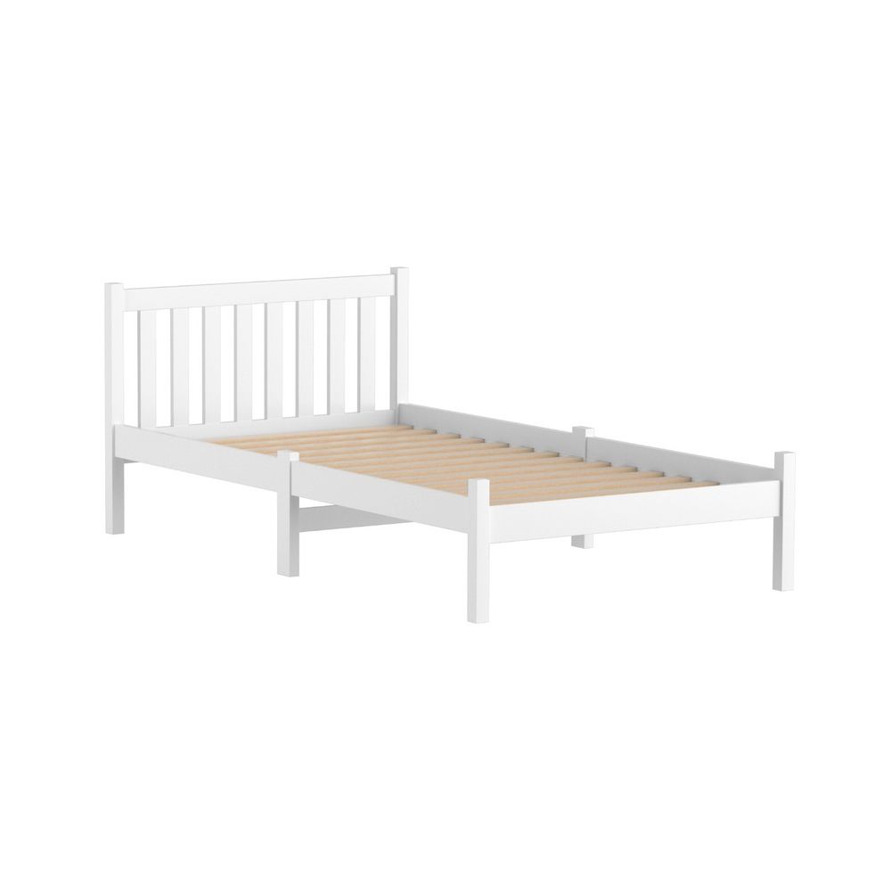 Sofie White Pine Bed Frame - King Single Size