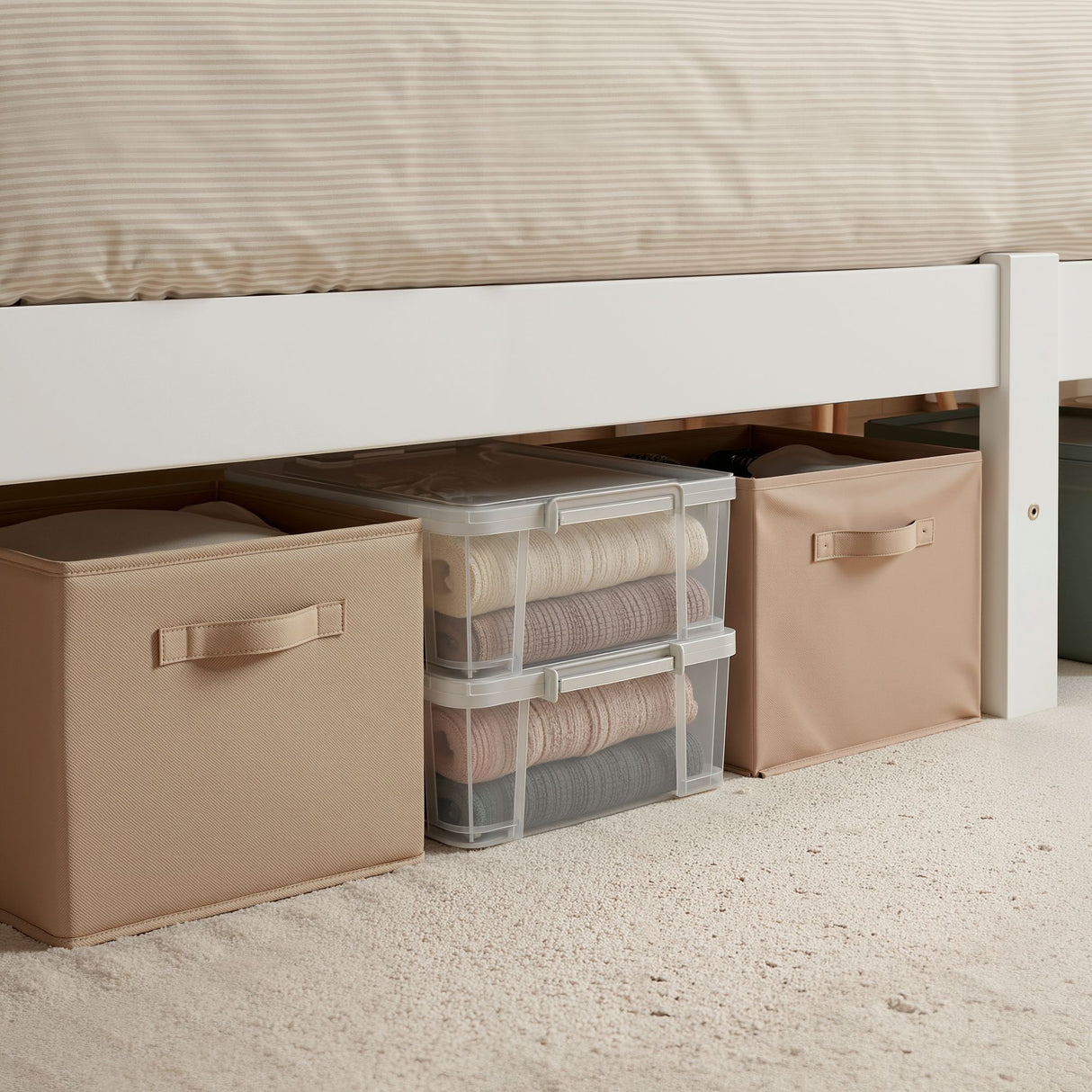 Sofie White Bed Frame Queen Size