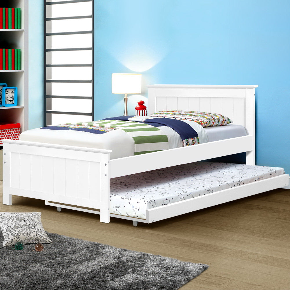 Elvis Trundle Bed Frame - King Single