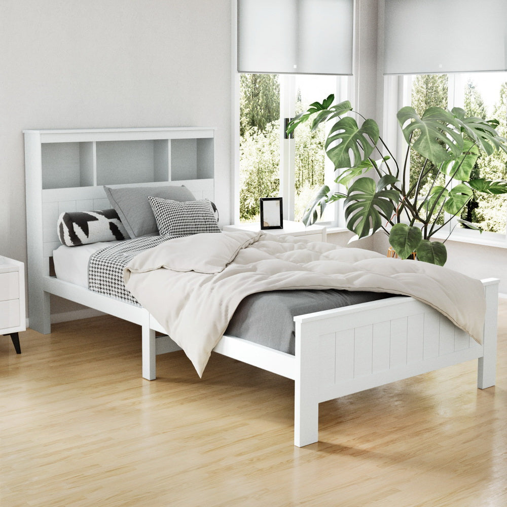 King Single Wooden Timber Bed Frame