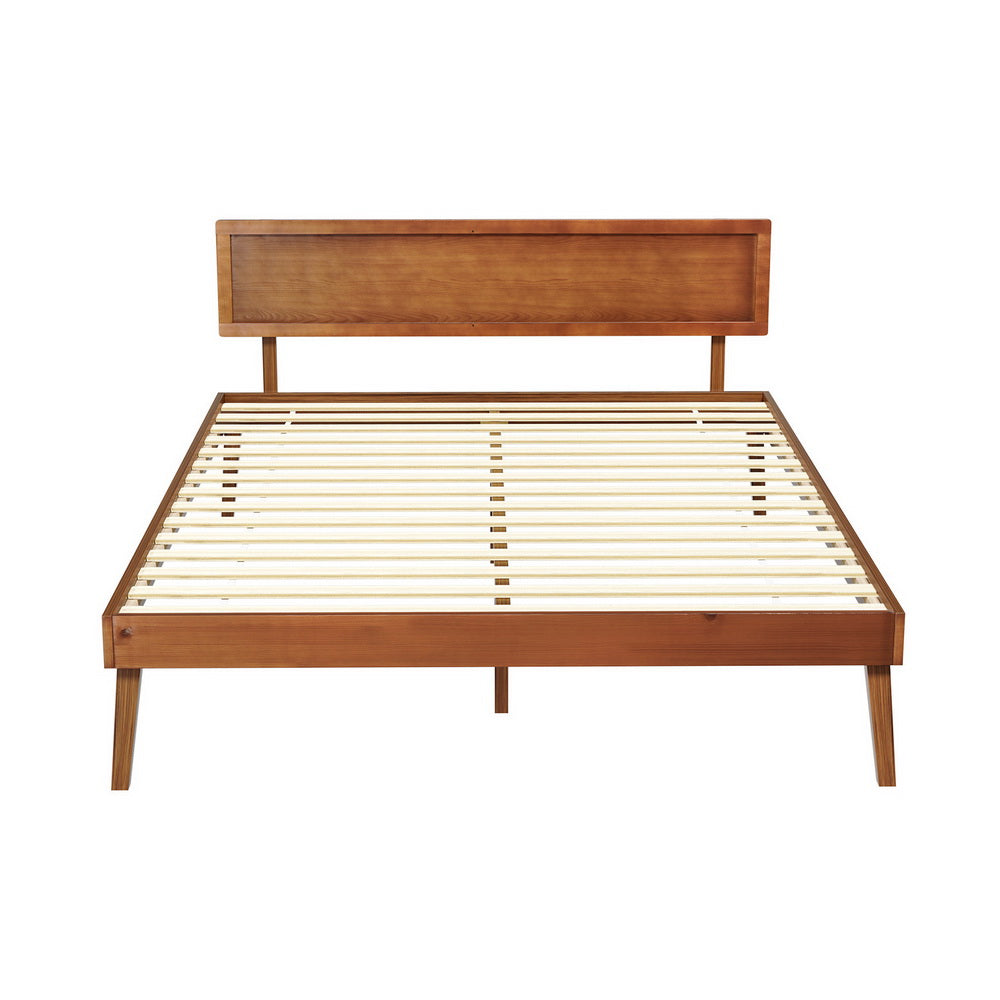 SPLAY Walnutt Queen Bed Frame
