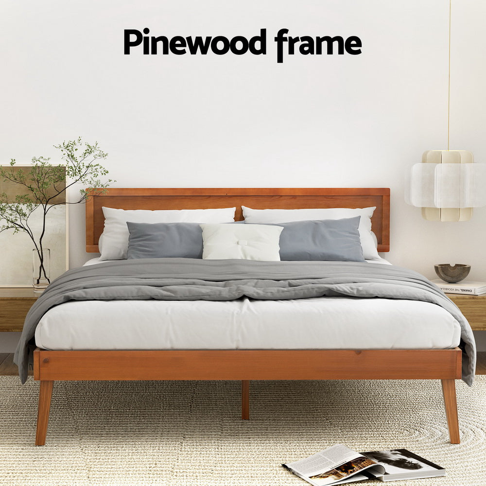 SPLAY Walnutt Queen Bed Frame