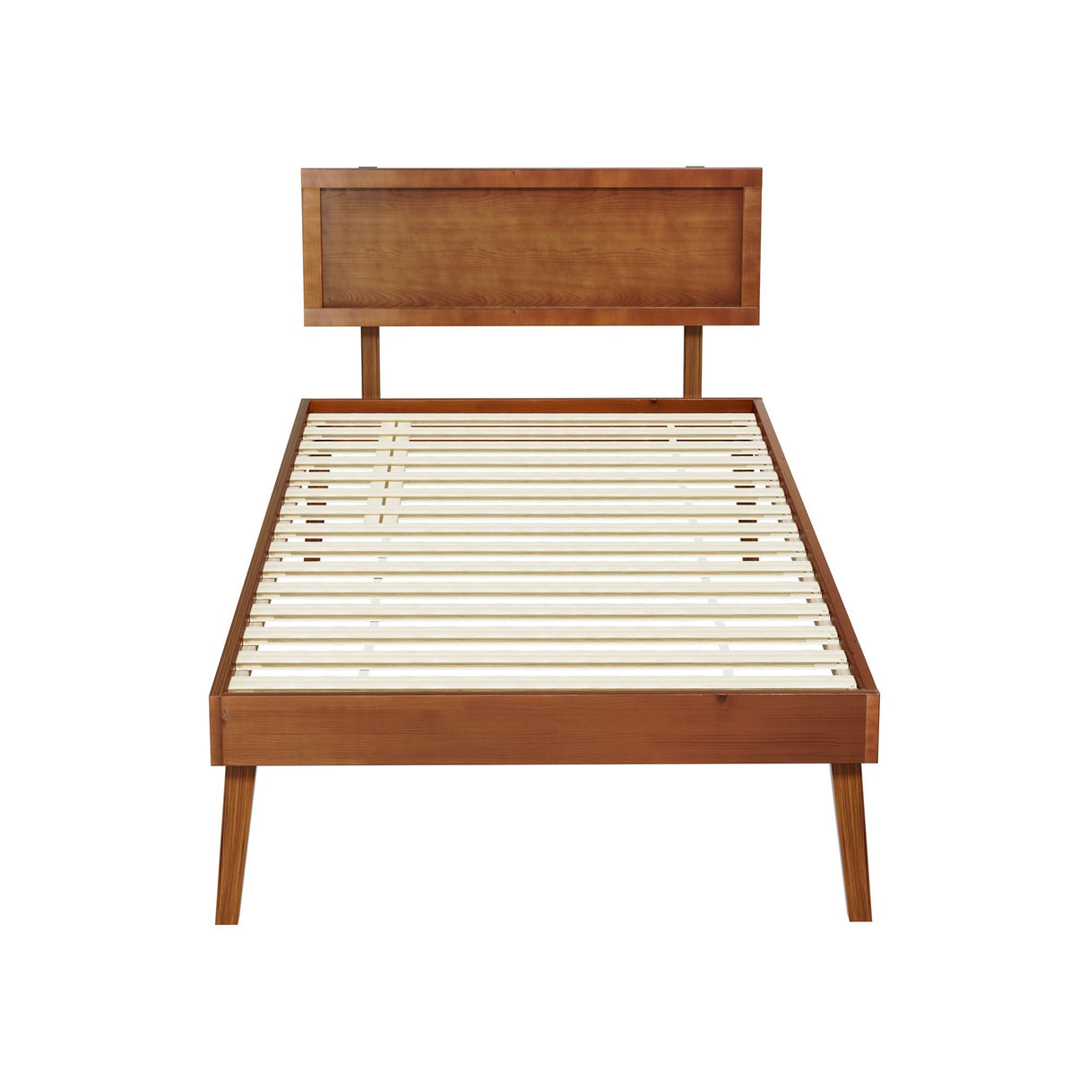SPLAY Walnut Single Bed Frame