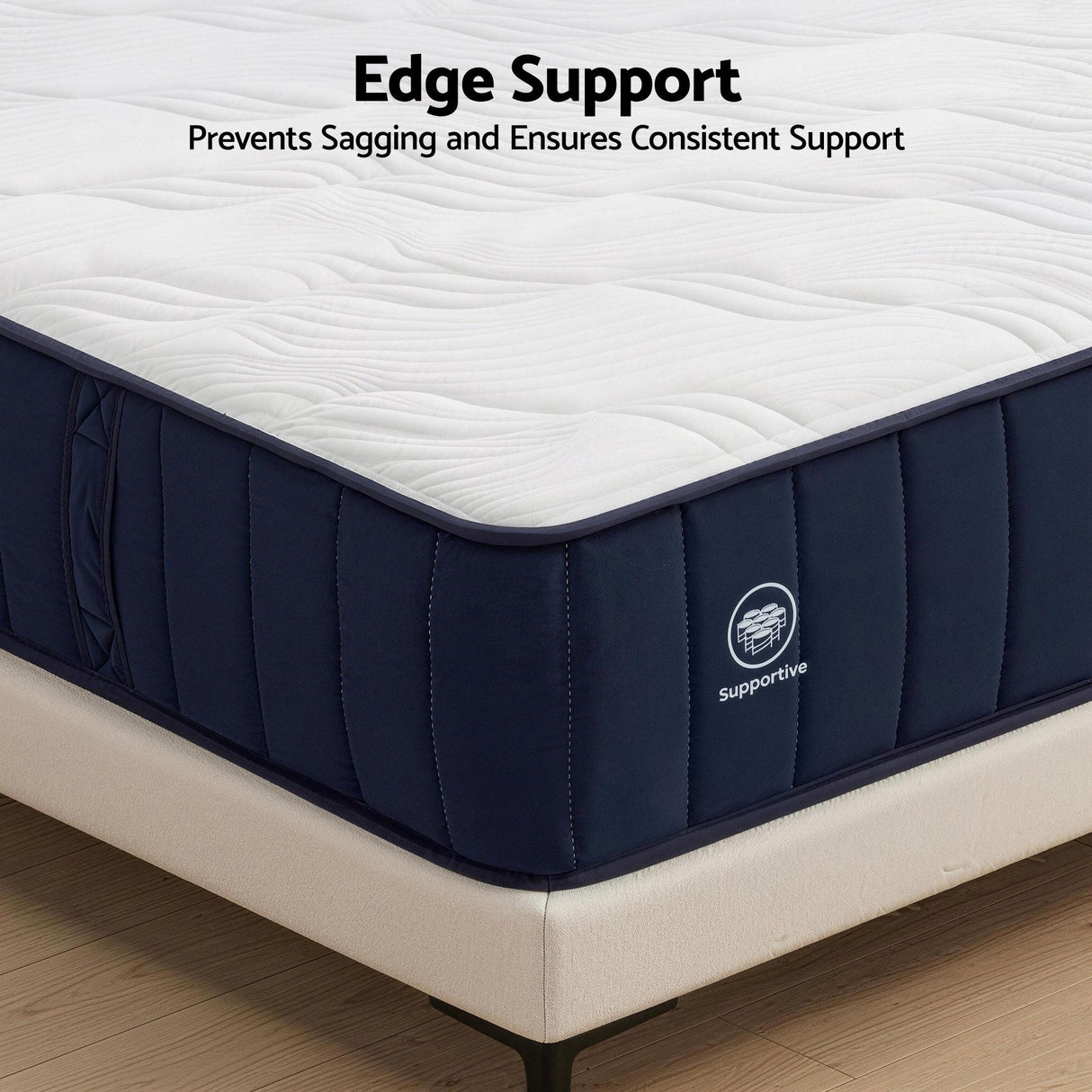 RoomSense Single Mattress, 26cm Orthopedic Firm Mattress for Back Pain Relief, Pocket Spring Hybrid Mattress King Size for Home & Rental