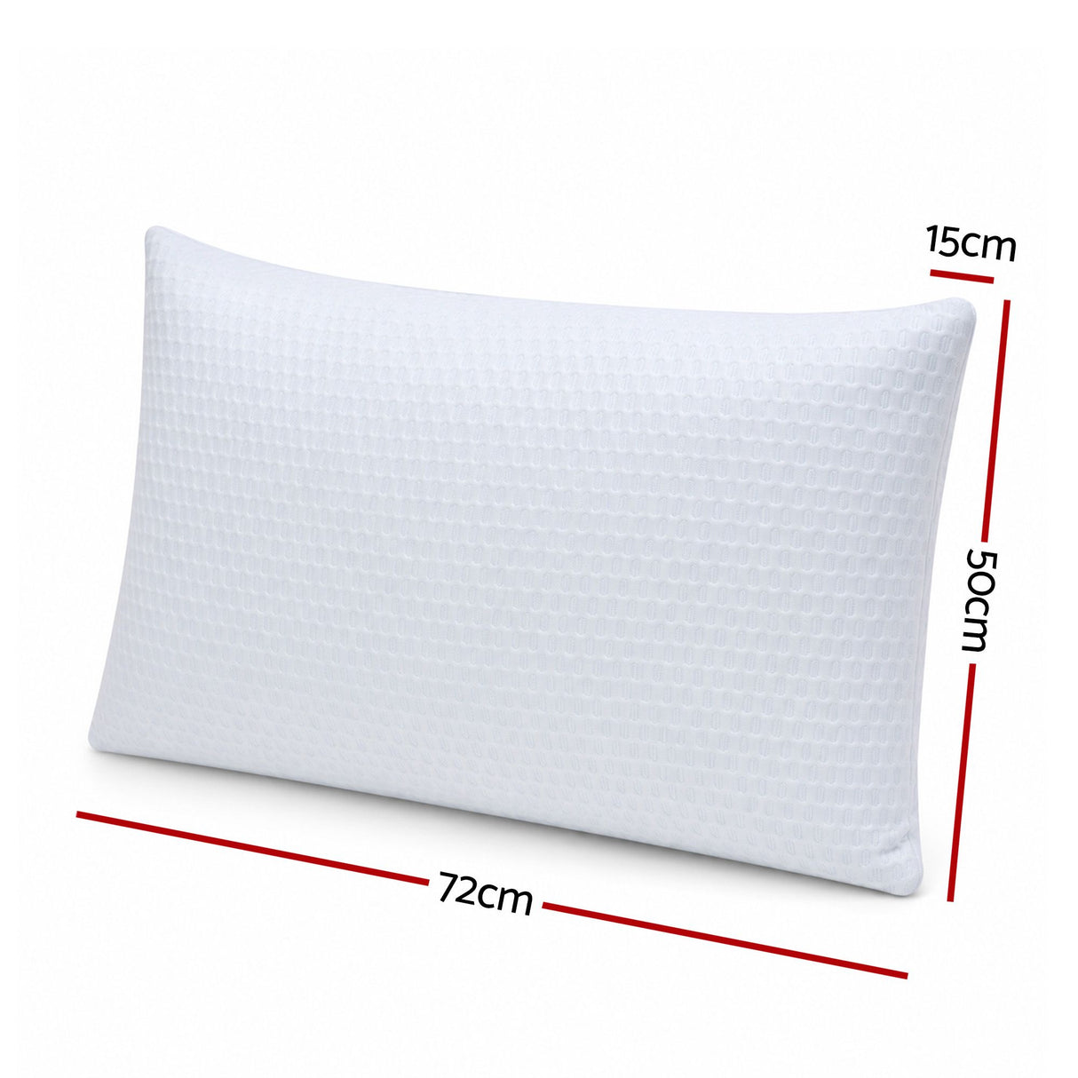 RoomSense Cooling Memory Foam Pillow Pillows 1 Pack, Anti-Flattening Bed Pillows for Hot Sleepers, Adjustable Shredded Gel Side Sleeper Pillow for Neck Support, Washable Cover, 72x50x15cm