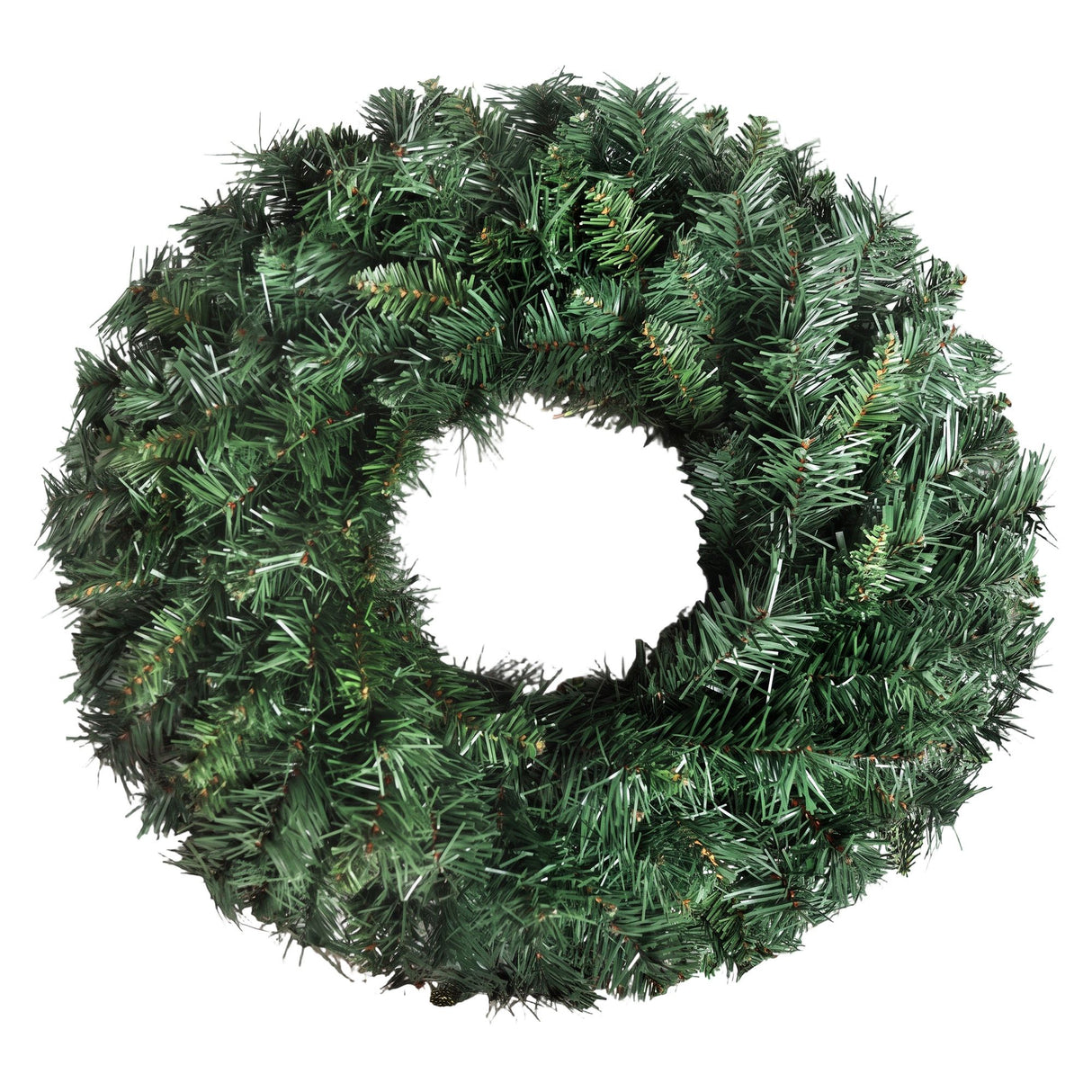 Jingle Jollys Christmas Wreath 60cm Artificial Green Garland Door Decoration 420 Tips Xmas Bush