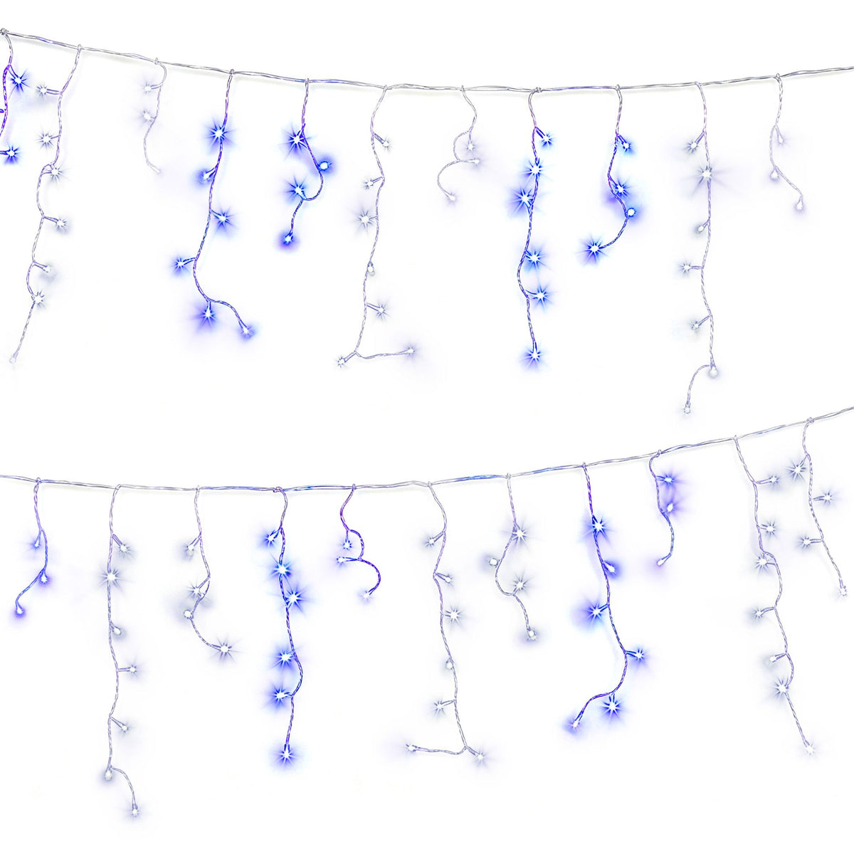 20M Christmas Lights Icicle Light 800 LED Blue White Decor Jingle Jollys