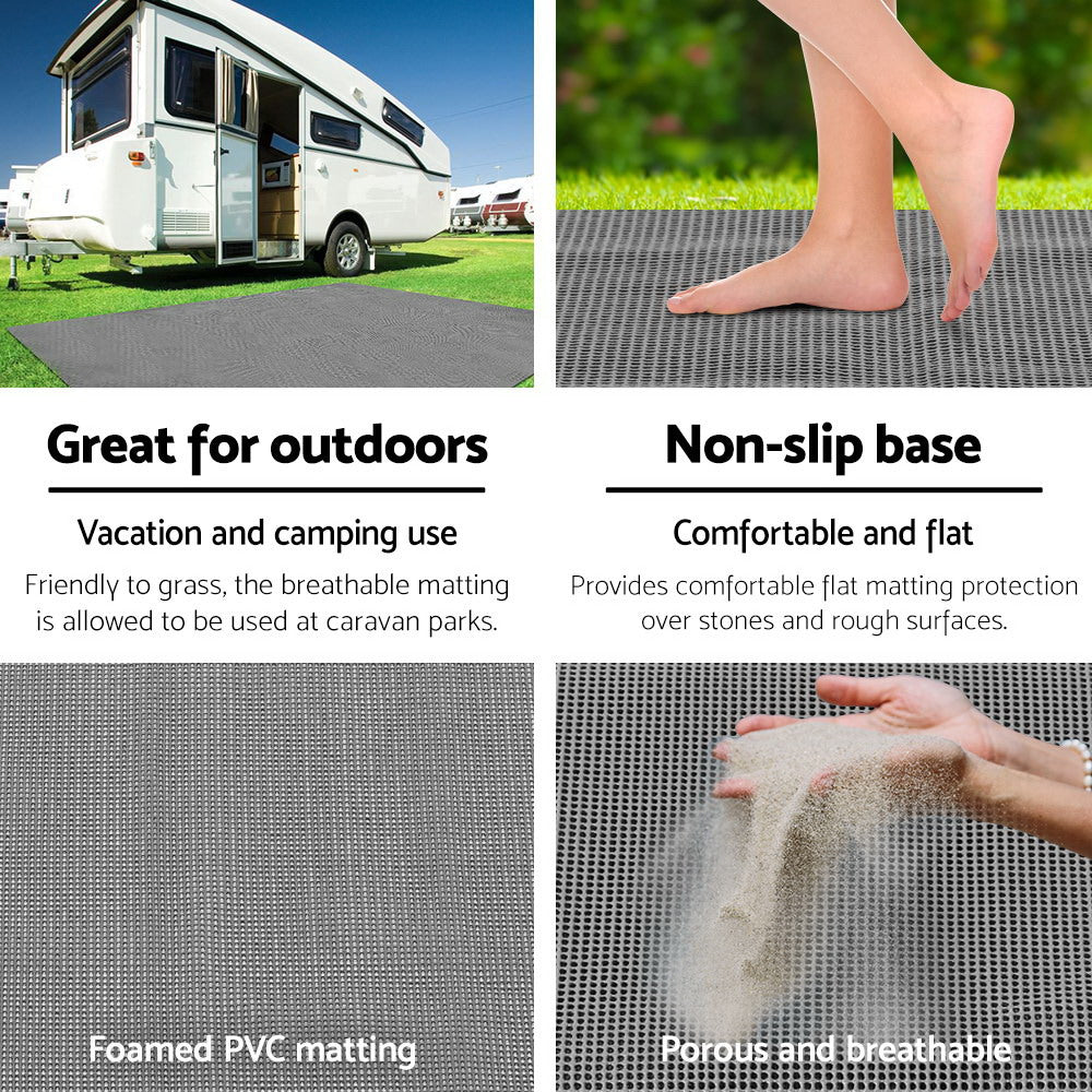 Weisshorn 5M X 2.5M Annex Mesh Caravan Camping Annexe