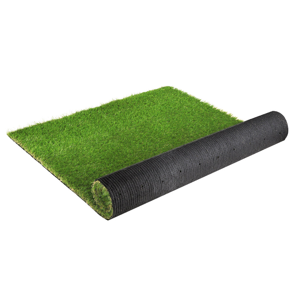 Prime Turf Artificial Grass 20SQM 30mm Synthetic Fake Lawn Turf Plastic Plant 4-coloured 2mx5m